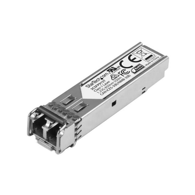 StarTech.com - Módulo Transceptor SFP Compatible con 3CSFP91 de HPE - 1000BASE-SX - Fibra Multimodo (MMF) 1 GbE - SFP Ethernet G