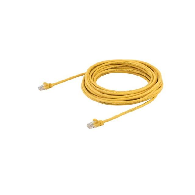 StarTech.com - Cable de Red de 10m Amarillo Cat5e Ethernet RJ45 sin Enganches