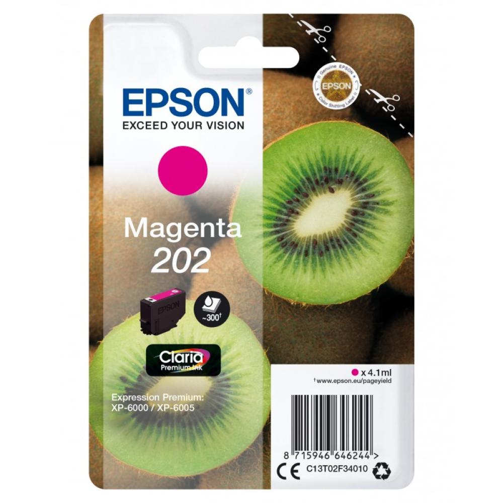 Epson - Kiwi Singlepack Magenta 202 Claria Premium Ink