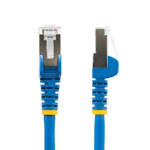 StarTech.com - Cable de 5m de Red Ethernet CAT6a - Azul - Low Smoke Zero Halogen (LSZH) - 10GbE - 500MHz - PoE++ de 100W - Snagl