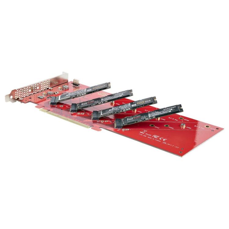 StarTech.com - QUAD-M2-PCIE-CARD-B tarjeta y adaptador de interfaz Interno M.2