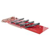 StarTech.com - QUAD-M2-PCIE-CARD-B tarjeta y adaptador de interfaz Interno M.2