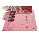 StarTech.com - QUAD-M2-PCIE-CARD-B tarjeta y adaptador de interfaz Interno M.2