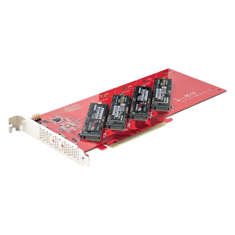 StarTech.com - QUAD-M2-PCIE-CARD-B tarjeta y adaptador de interfaz Interno M.2