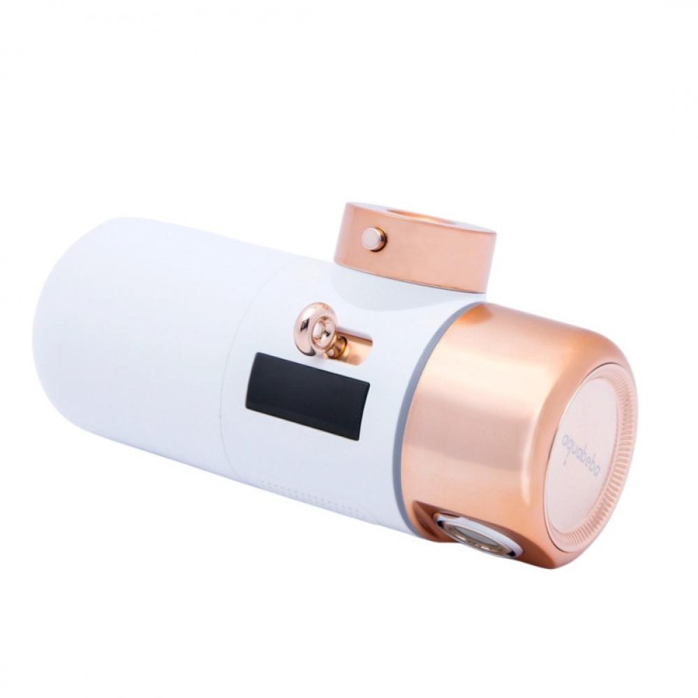 Aquabeba - FILTRO GRIFO AQUAFILTER Sistema de filtración de agua conectado directamente al grifo Oro rosa, Blanco
