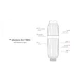 Aquabeba - AQUAFILTER Filtro de ducha Dorado