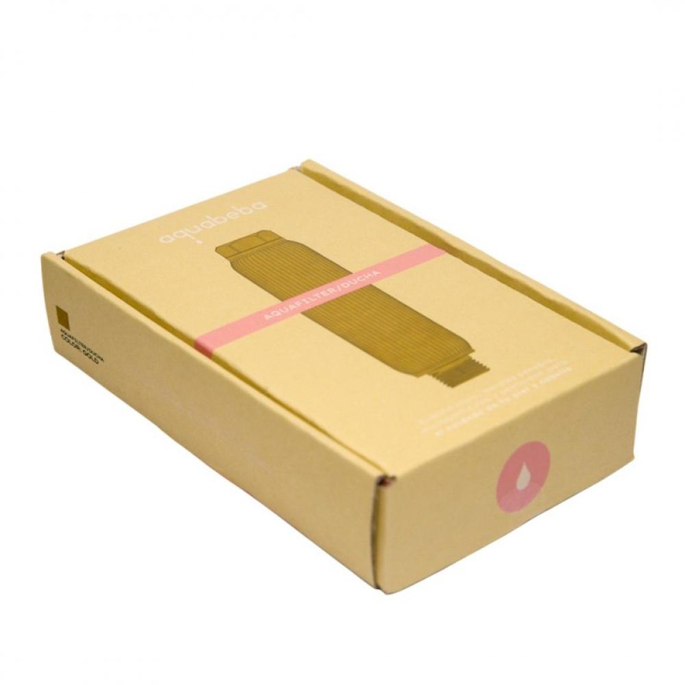 Aquabeba - AQUAFILTER Filtro de ducha Dorado