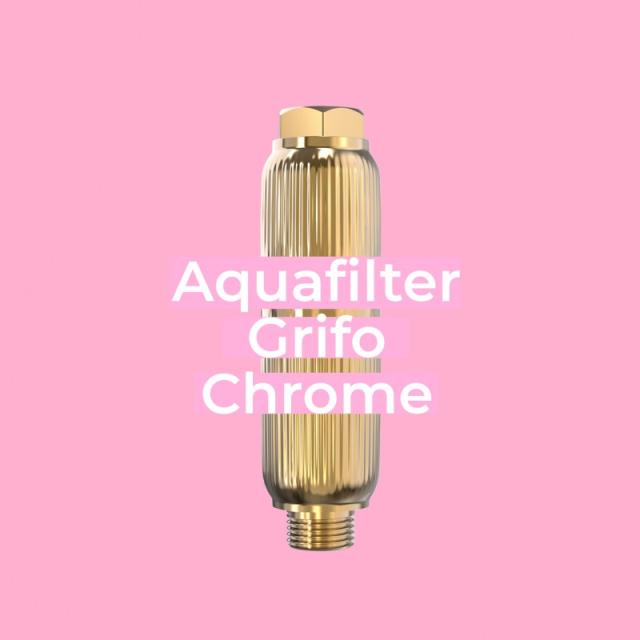 Aquabeba - AQUAFILTER Filtro de ducha Dorado