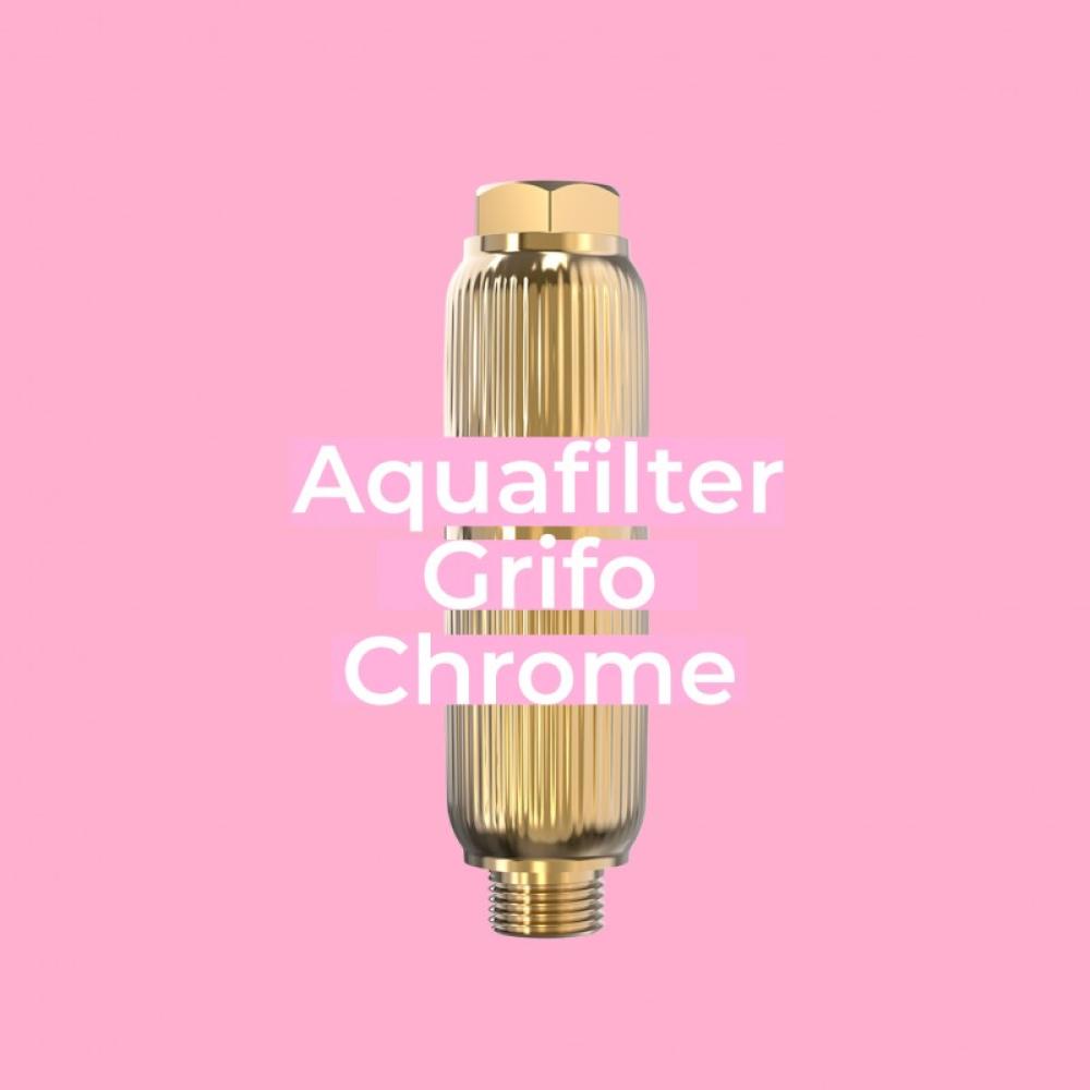 Aquabeba - AQUAFILTER Filtro de ducha Dorado