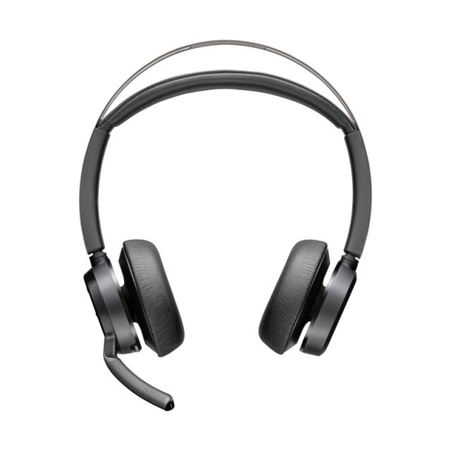 HP Poly - Auriculares Poly Voyager Focus 2 USB-C-C + adaptador USB-C/A + base de carga