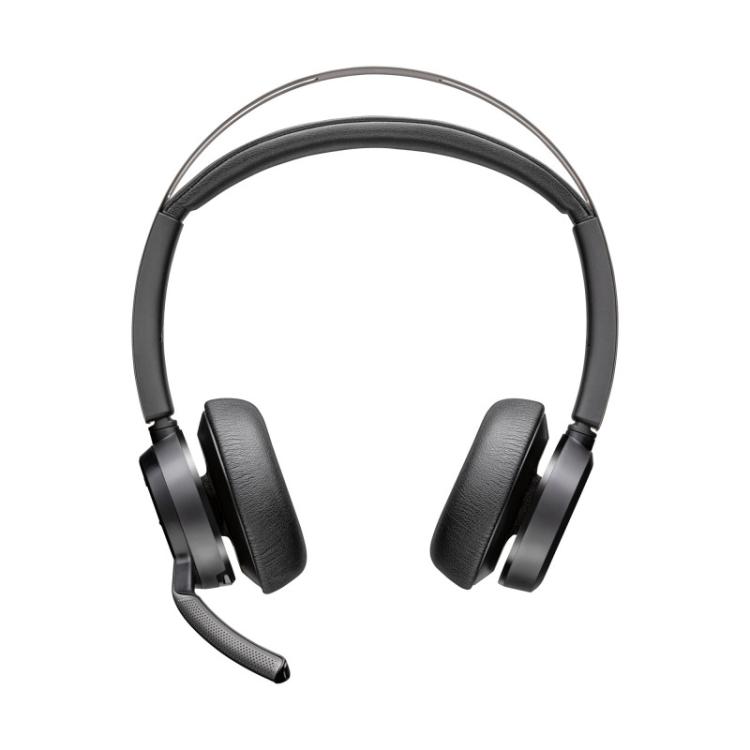 HP Poly - Auriculares Poly Voyager Focus 2 USB-C-C + adaptador USB-C/A + base de carga