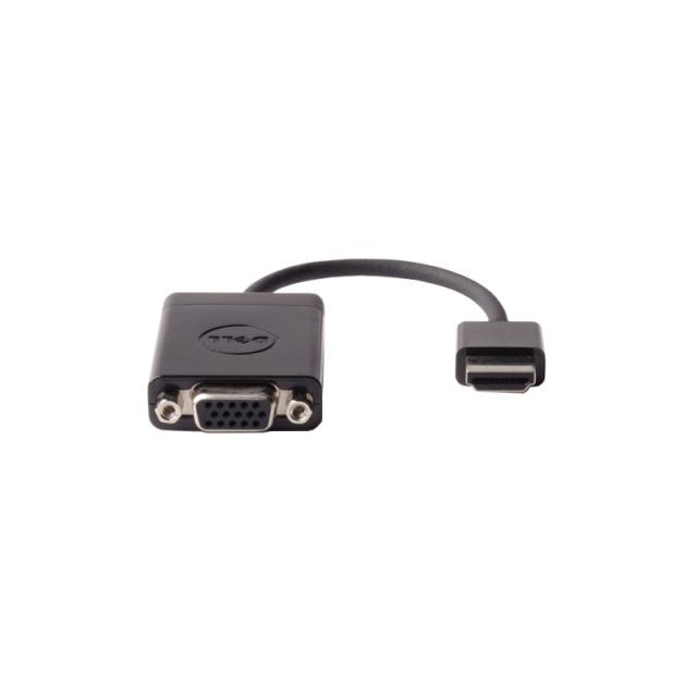 DELL - 492-11682 adaptador de cable de vídeo VGA (D-Sub) HDMI tipo A (Estándar) Negro