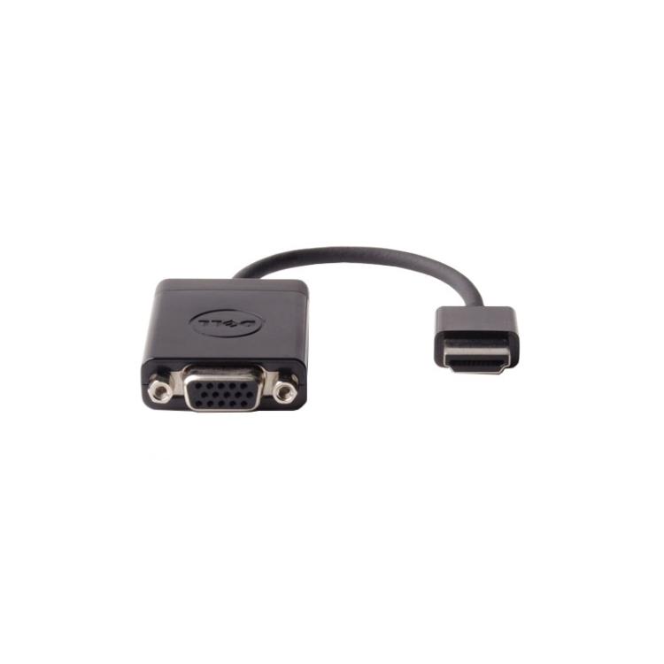 DELL - 492-11682 adaptador de cable de vídeo VGA (D-Sub) HDMI tipo A (Estándar) Negro