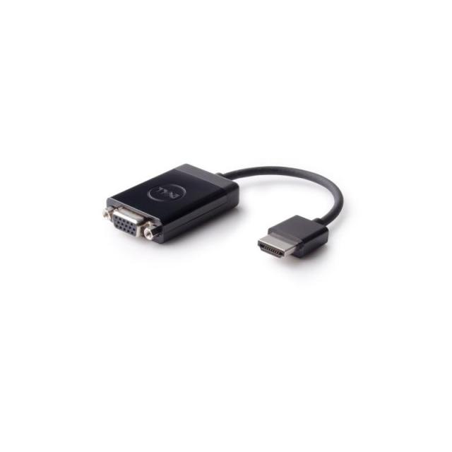 DELL - 492-11682 adaptador de cable de vídeo VGA (D-Sub) HDMI tipo A (Estándar) Negro