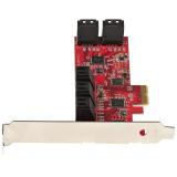 StarTech.com - Tarjeta PCIe Controladora SATA de 10 Puertos - Tarjeta de Expansión PCI Express SATA - 6Gbps - Perfil Bajo/Comple