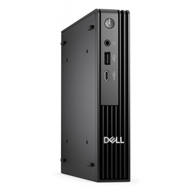 DELL - Pro QCM1250 Intel® Core™ i3 i3-14100T 8 GB DDR5-SDRAM 512 GB SSD Windows 11 Pro Micro PC Mini PC Negro