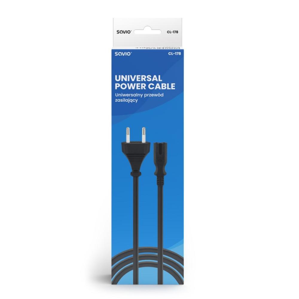 Savio - CL-178 cable de transmisión Negro 5 m