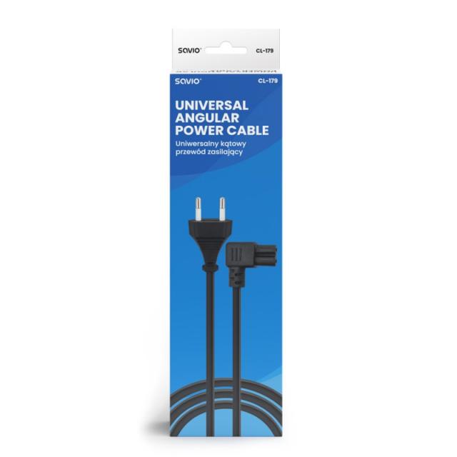 Savio - CL-179 cable de transmisión Negro 5 m