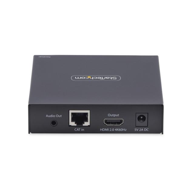 StarTech.com - Receptor KVM HDMI por Redes IP - Serie IH2006 - 4K 60Hz - para Teclado/Vídeo/Ratón - Sin Controladores - Incluye