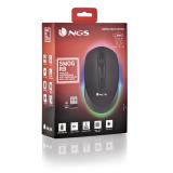 NGS - SMOG-RB ratón Juego Ambidextro RF Wireless + Bluetooth Óptico 2400 DPI