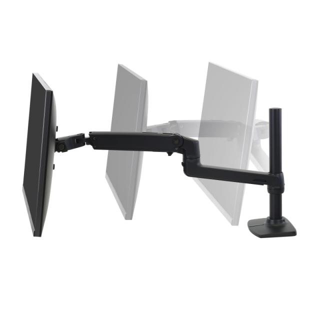 Ergotron - LX Series LX DESK MOUNT LCD MONITOR ARM TALL POLE soporte para monitor 86,4 cm (34") Escritorio Negro