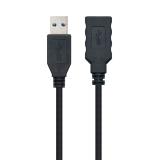 Nanocable - Cable USB 3.0, Tipo A/M-A/H, Negro, 3.0 M