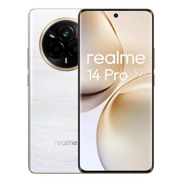 realme - 14 Pro 5G 17,2 cm (6.77") SIM doble Android 15 USB Tipo C 8 GB 256 GB 6000 mAh Blanco