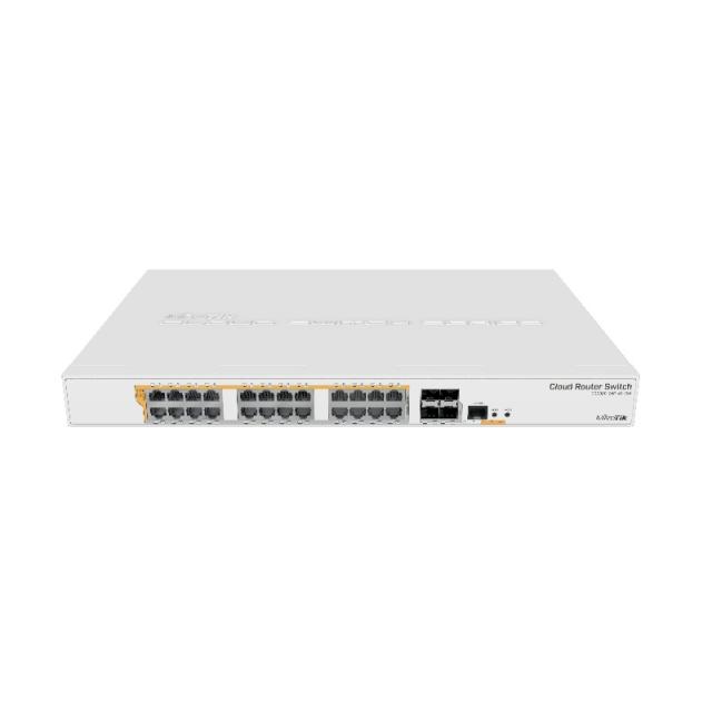 Mikrotik - CRS328-24P-4S+RM switch Gestionado L2/L3 Gigabit Ethernet (10/100/1000) Energía sobre Ethernet (PoE) 1U Blanco