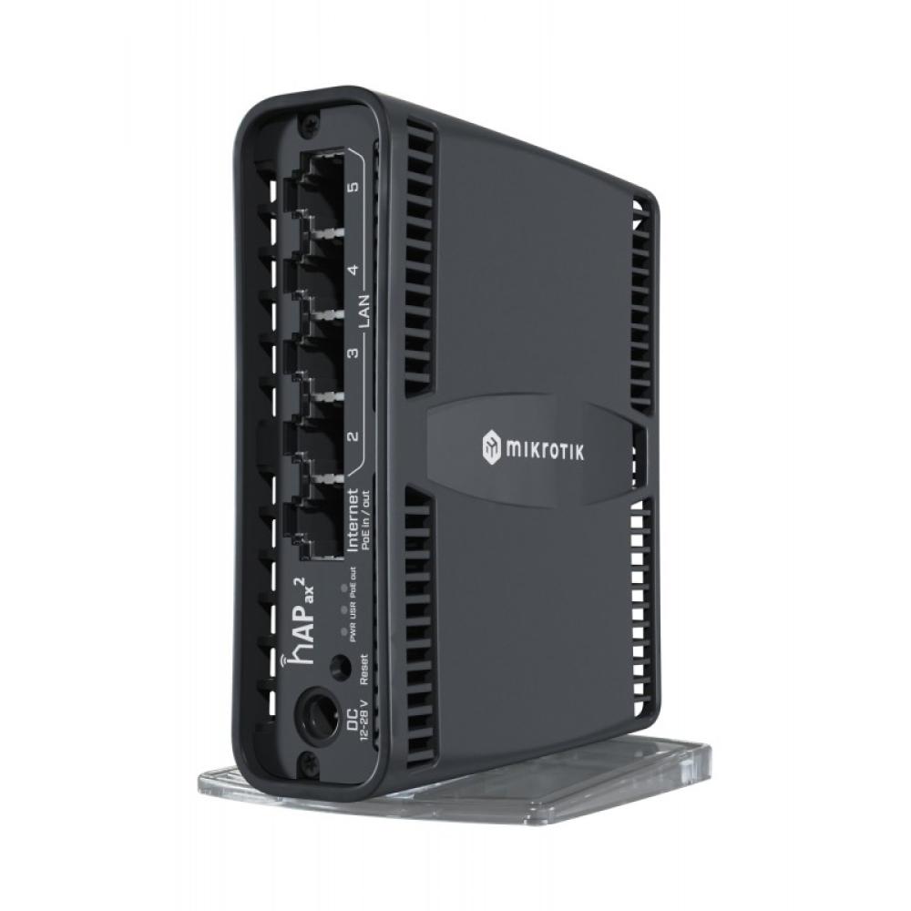 Mikrotik - hAP ax2 router inalámbrico Gigabit Ethernet Doble banda (2,4 GHz / 5 GHz) Negro