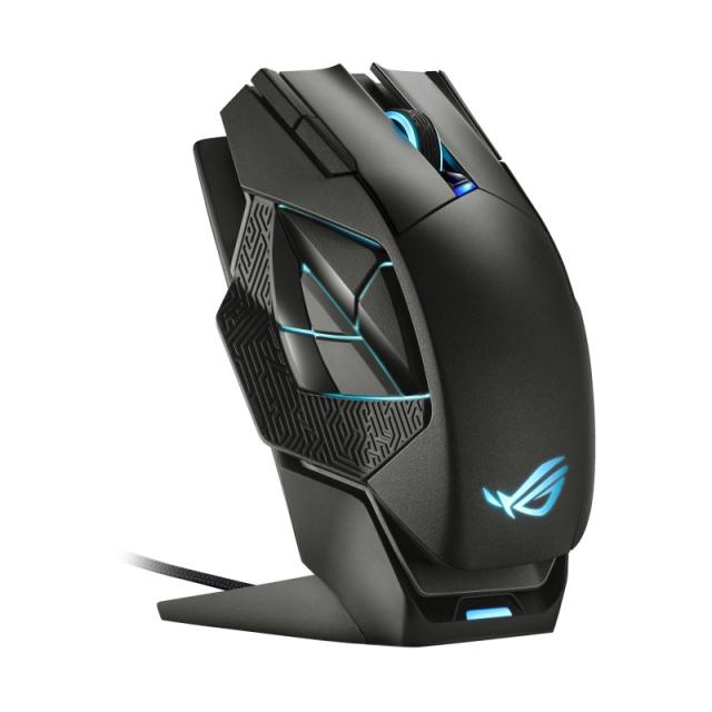 ASUS - ROG Spatha X ratón Juego mano derecha RF Wireless + USB Type-C Óptico 19000 DPI