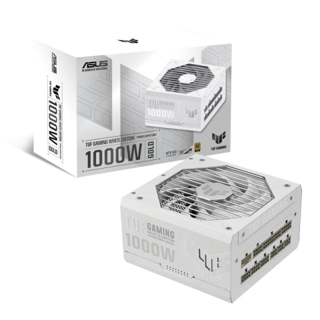 ASUS - TUF Gaming 1000W Gold White Edition unidad de fuente de alimentación 20+4 pin ATX ATX Blanco