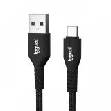 iggual - Cable USB-A a tipo C 3A 180 cm trenzado