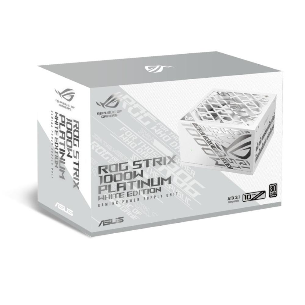 ASUS - ROG -STRIX-1000P-GAMING-WHITE unidad de fuente de alimentación 1000 W 20+4 pin ATX ATX Blanco