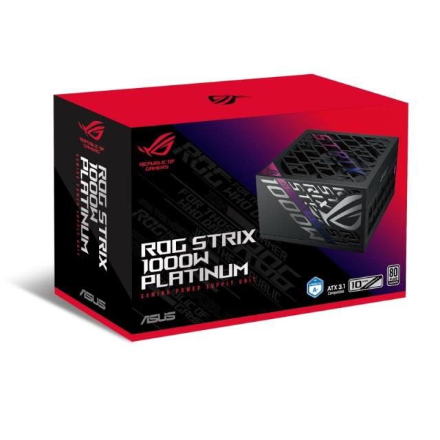 ASUS - ROG STRIX-1000P-GAMING unidad de fuente de alimentación 1000 W 20+4 pin ATX ATX Negro, Plata