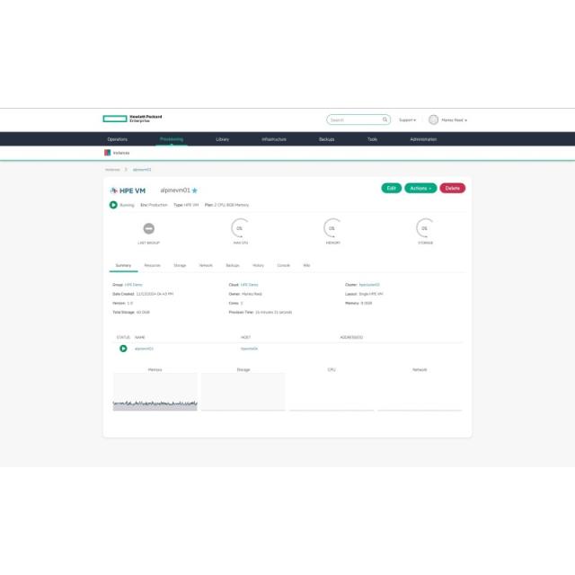 HPE - Morpheus VM Essentials Software per Socket 1-year E-LTU