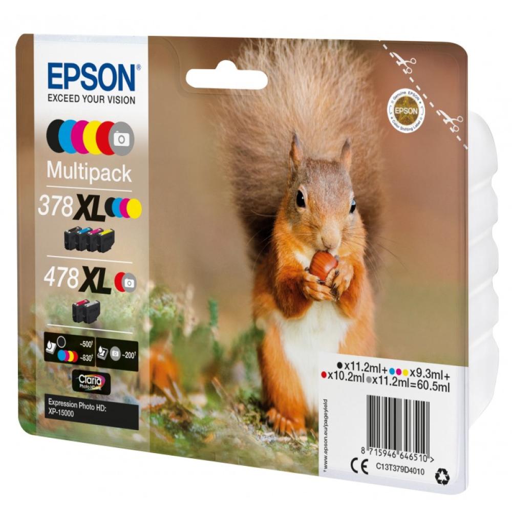 Epson - Squirrel Multipack 6-colours 378XL / 478XL Claria Photo HD Ink