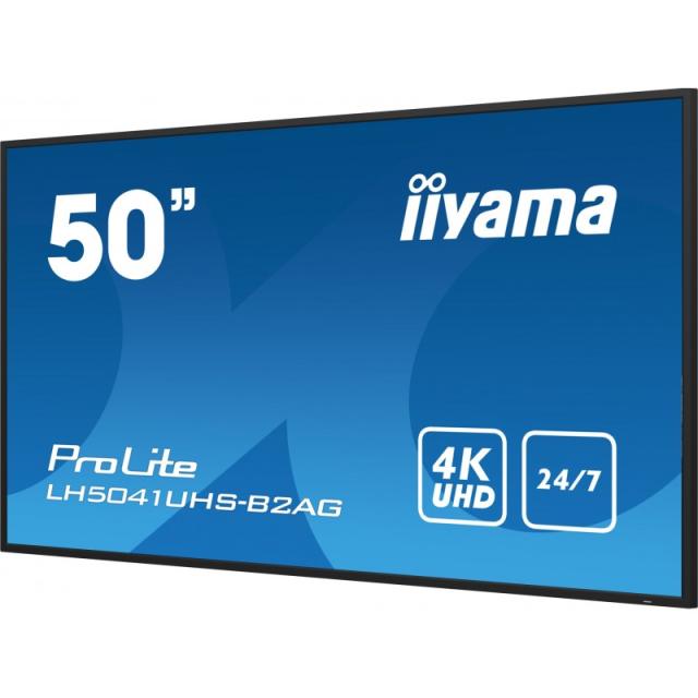 iiyama - LH5041UHS-B2AG pantalla de señalización Pantalla plana para señalización digital 127 cm (50") LCD 500 cd / m² 4K Ultra