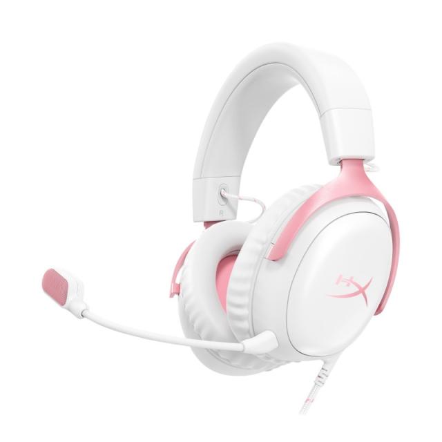 HyperX - Cloud III - Auriculares gaming (blancos/rosas)