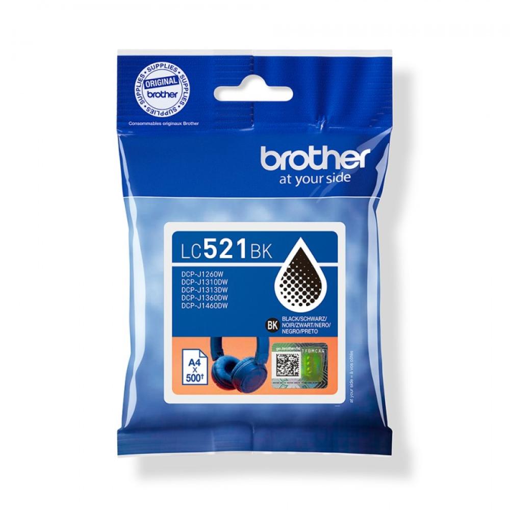 Brother - LC521BK cartucho de tinta 1 pieza(s) Original Negro