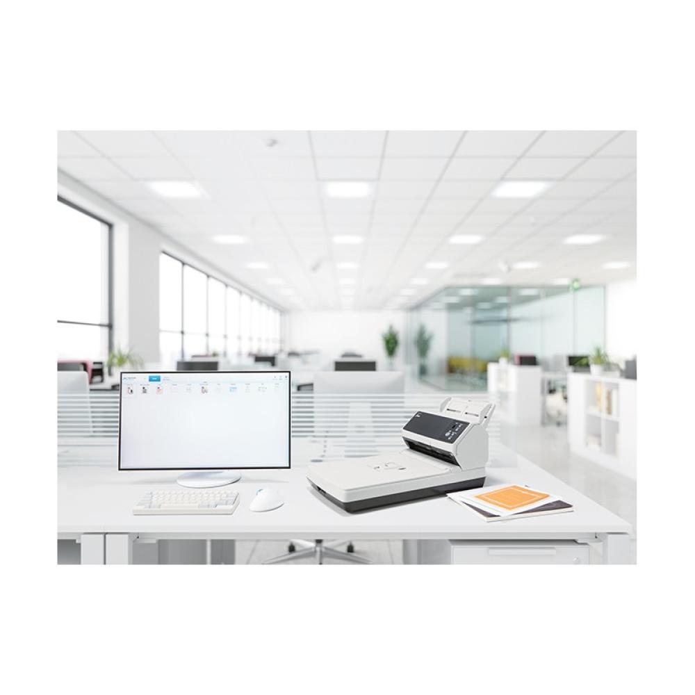 Ricoh - fi-8250 Alimentador automático de documentos (ADF) + escáner de alimentación manual 600 x 600 DPI A4 Negro, Gris