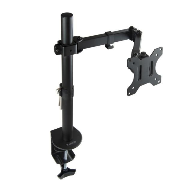 TooQ - Soporte de Mesa Giratorio e Inclinable para Pantalla (Monitor / TV Plasma / LCD / LED) 13"-32", de Un Brazo, max 8 kg, Ne