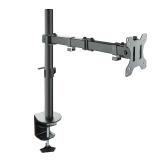 TooQ - Soporte de Mesa Giratorio e Inclinable para Pantalla (Monitor / TV Plasma / LCD / LED) 13"-32", de Un Brazo, max 8 kg, Ne