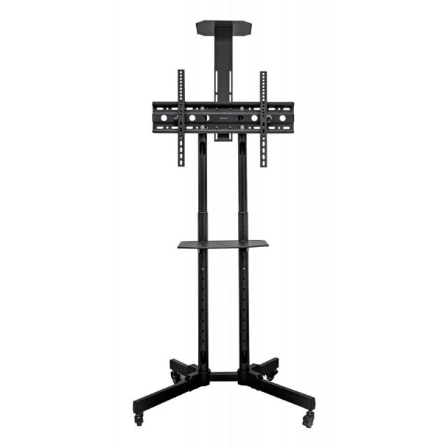 UNYKAch - Soporte De Suelo Universal Móvil, Con 2 Bandejas Y Altura Regulable UK501 32?-75? TV / Monitores