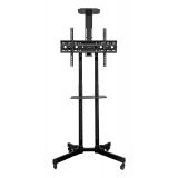 UNYKAch - Soporte De Suelo Universal Móvil, Con 2 Bandejas Y Altura Regulable UK501 32?-75? TV / Monitores