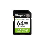 Kingston Technology - 64 GB SDXC Canvas Select Plus Gen3 100 MB/s C10 UHS-I U1 V10