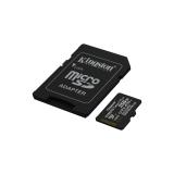 Kingston Technology - 256GB microSDXC Canvas Select Plus Gen3 150MB/s A1 (Incluye adaptador de SD)