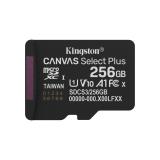 Kingston Technology - 256GB microSDXC Canvas Select Plus Gen3 150MB/s A1 (Incluye adaptador de SD)