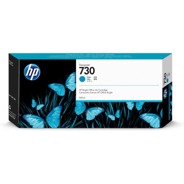 HP - Cartucho de tinta DesignJet 730 cian de 300 ml
