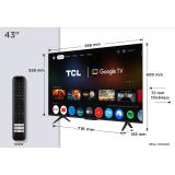 TCL - P7K 43P7K Televisor 109,2 cm (43") 4K Ultra HD Smart TV Wifi Metálico 430 cd / m²