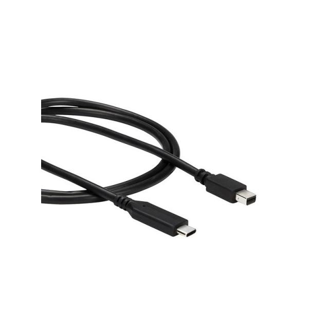 StarTech.com - Cable de 1m USB-C a Mini DisplayPort - 4K 60Hz - Negro - Adaptador USB 3.1 Tipo C a mDP